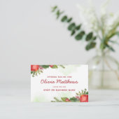 Apple Cinnamon Herfst of Wintervakantie Seizoensge Visitekaartje (Staand voorkant)