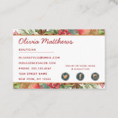 Apple Cinnamon Herfst of Wintervakantie Seizoensge Visitekaartje (Achterkant)