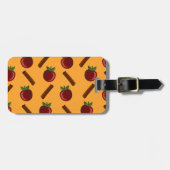 Apple Cinnamon Pattern Bagagelabel (Voorkant horizontaal)