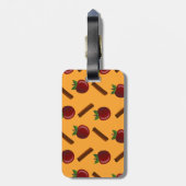 Apple Cinnamon Pattern Bagagelabel (Achterkant verticaal)