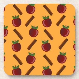 Apple Cinnamon Pattern Bier Onderzetter