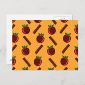 Apple Cinnamon Pattern Briefkaart (Voorkant / Achterkant)