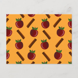 Apple Cinnamon Pattern Briefkaart