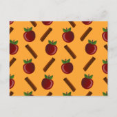 Apple Cinnamon Pattern Briefkaart (Voorkant)