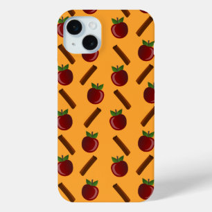 Apple Cinnamon Pattern iPhone 15 Mini Hoesje