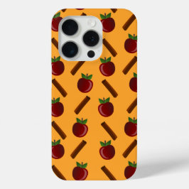 Apple Cinnamon Pattern iPhone 15 Pro Case