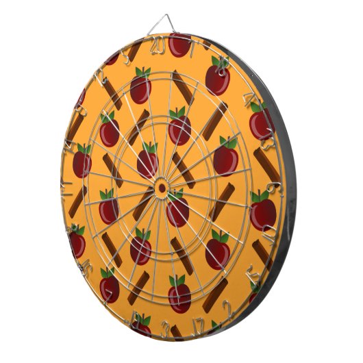 Apple Cinnamon Pattern Dartbord (Voorkant Rechts)