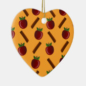 Apple Cinnamon Pattern Keramisch Ornament (Rechts)