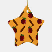 Apple Cinnamon Pattern Keramisch Ornament (Rechts)