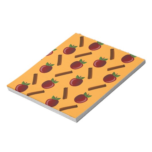 Apple Cinnamon Pattern Notitieblok (Linkerzijde)