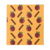 Apple Cinnamon Pattern Notitieblok (Voorkant)