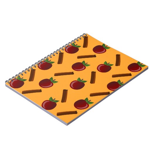 Apple Cinnamon Pattern Notitieboek (Linkerzijde)