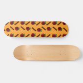 Apple Cinnamon Pattern Persoonlijk Skateboard (Horizontaal)