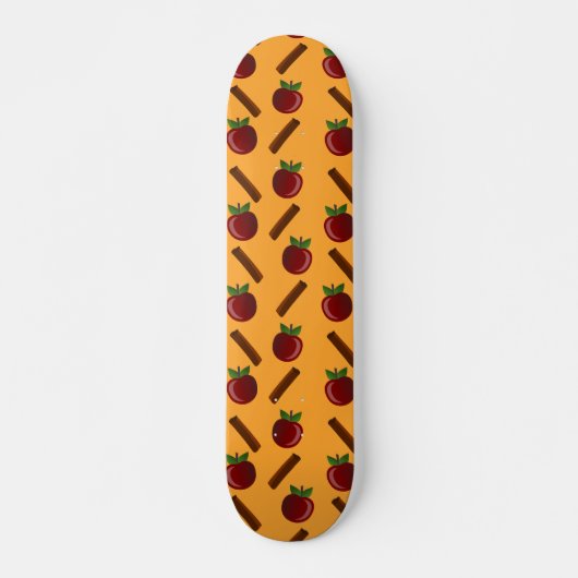 Apple Cinnamon Pattern Persoonlijk Skateboard (Voorkant)