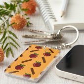 Apple Cinnamon Pattern Sleutelhanger (Voorkant Rechts)