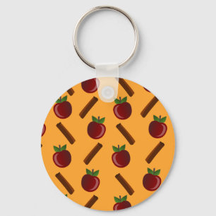 Apple Cinnamon Pattern Sleutelhanger