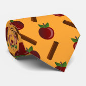 Apple Cinnamon Pattern Stropdas (Opgerold)