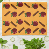Apple Cinnamon Pattern Theedoek (Gevouwen)