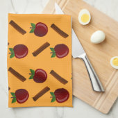 Apple Cinnamon Pattern Theedoek (Quarter Fold)