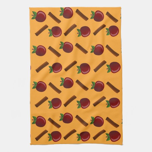Apple Cinnamon Pattern Theedoek (Verticaal)