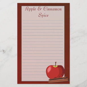 Apple Cinnamon Stationery Briefpapier