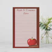 Apple Cinnamon Stationery Briefpapier (Staand voorkant)
