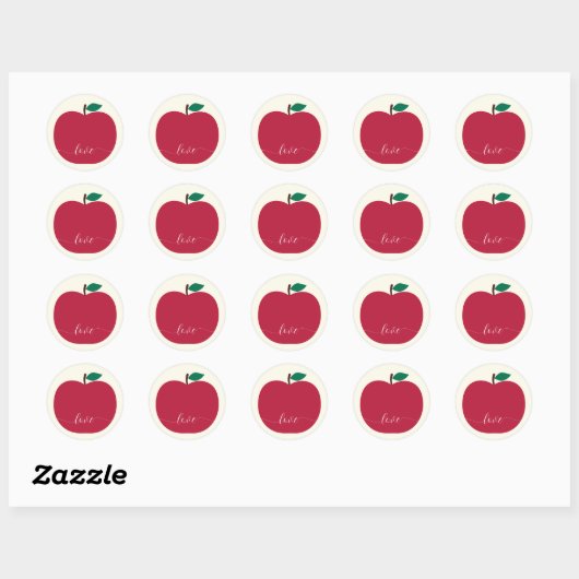 Apple Classic ronde Stickers (Vel)