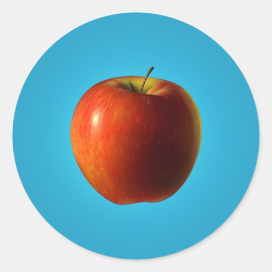 Apple Classic Round Sticker (Voorkant)