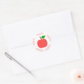 Apple Classic Round Sticker (Envelop)