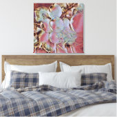 Apple cluster canvas in een juweel gloed stijl afdruk (Insitu (Slaapkamer))
