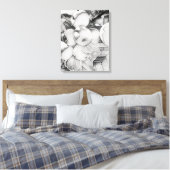 Apple cluster canvas in een uitgespoelde stijl afdruk (Insitu (Slaapkamer))
