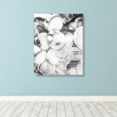 Apple cluster canvas in een uitgespoelde stijl afdruk (Insitu (Houten vloer))
