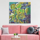 Apple cluster canvas met olieverfstijl afdruk (Insitu (Woonkamer))