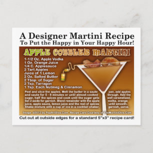 Apple Cobbler Martini Recipe Briefkaart
