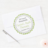 Apple conserveren groene ronde jam potje voedsella ronde sticker (Envelop)