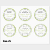 Apple conserveren groene ronde jam potje voedsella sticker (Vel)