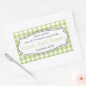 Apple conserveren jam groen voedsellabel sticker (Envelop)