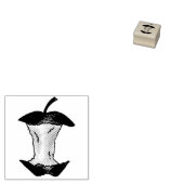 Apple Core Apples Fruit Rubber Stamp Rubberstempel (Gestempeld)