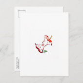 Apple Core-Briefkaart Briefkaart (Voorkant / Achterkant)