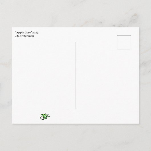 Apple Core-Briefkaart Briefkaart (Achterkant)