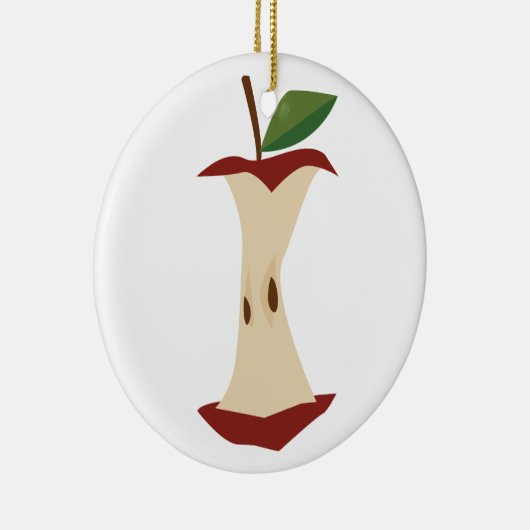 Apple Core Keramisch Ornament (Rechts)