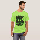 Apple Core Lime Green-Mannen Groot T-shirt (Voorkant volledig)