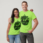 Apple Core Lime Green-Mannen Groot T-shirt (Unisex)