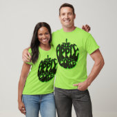 Apple Core Mannen Lime Green T-shirt Medium (Unisex)