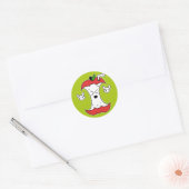Apple Core Ronde Sticker (Envelop)