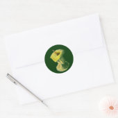 Apple core ronde sticker (Envelop)
