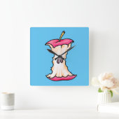 Apple core vierkante klok (Huis)