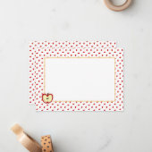 Apple cores Personal Stationery Notitiekaartje (Voorkant / Achterkant in situ)
