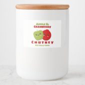 Apple & cranberry chutney voedselcontainer etiket (Voorkant)
