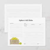 Apple Crate Recept Kaart sjabloon (Voorkant / Achterkant)